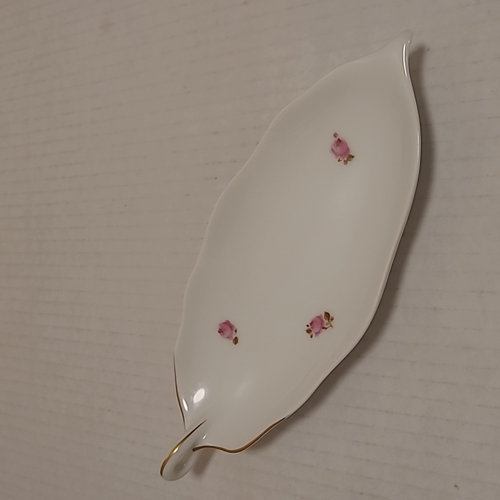 Vintage Noritake Okura Bone China Floral Leaf Trinket Dish